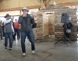 An Amish log cabin up for bid