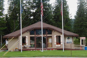 Libby Chamber of Commerce is located right on Hwy 2 next to Rosauers.