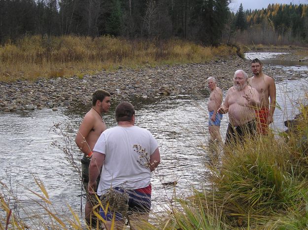 October swim. Photo by LibbyMT.com.