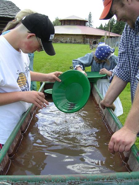 Gold Panning. Photo by Heritage Museum.