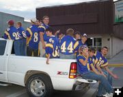 Team in a truck. Photo by Kootenai Valley Record.