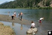 Cooling off in the Kootenai. Photo by LibbyMT.com.