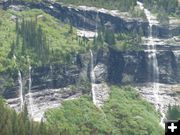 Melting Snow Waterfalls. Photo by Bob Hosea.