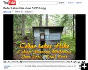 Cedar Lake on YouTube. Photo by Bob Hosea.