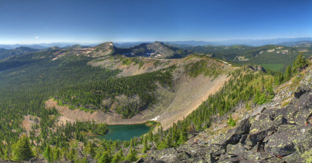 Lake from lookout. Photo by Bob Hosea.