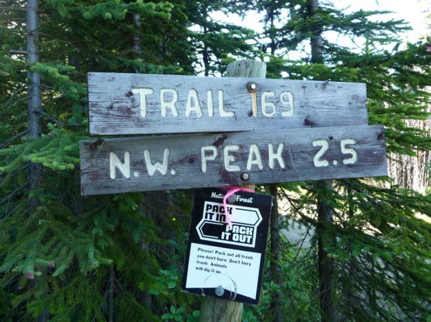 Trail Sign. Photo by Bob Hosea.