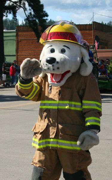 Sparky the fire dog. Photo by LibbyMT.com.