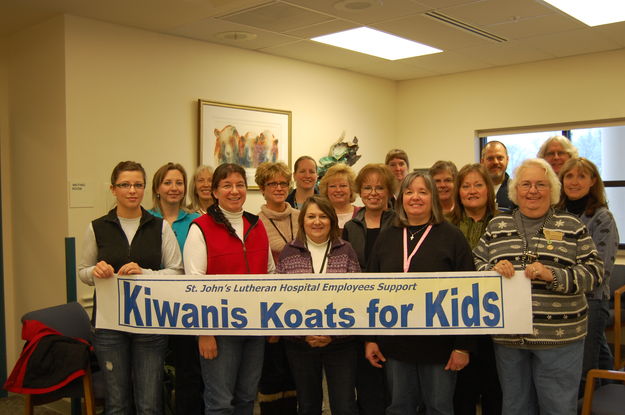 Koats for Kids. Photo by St. John's Lutheran Hospital.