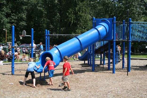 Playground fun. Photo by LibbyMT.com.