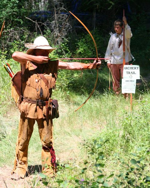 Archery trail. Photo by LibbyMT.com.