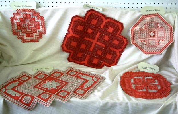 Hardanger embroidery. Photo by LibbyMT.com.