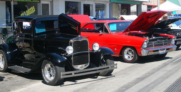1930 Ford Coupe and 1967 Chevy Nova SS. Photo by LibbyMT.com.