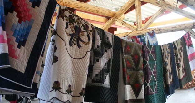 Hand sewn quilts. Photo by LibbyMT.com.