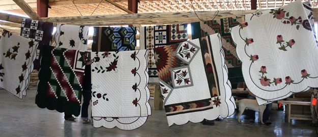 Handmade quilts. Photo by LibbyMT.com.
