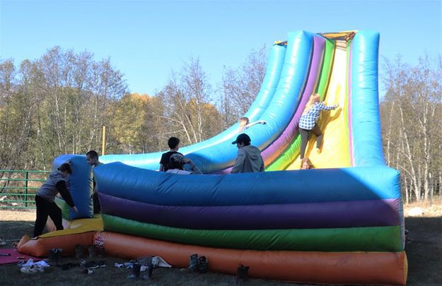 Bouncy slide. Photo by LibbyMT.com.