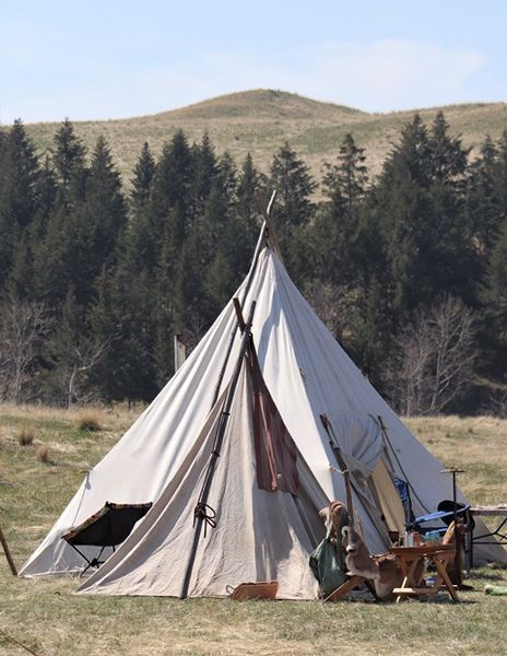 Tepee camping. Photo by LibbyMT.com.