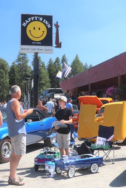 <center>Pedal Car Raffle</center> <center>for Toys for Tots</center> <center>Flathead County</center>. Photo by LibbyMT.com.