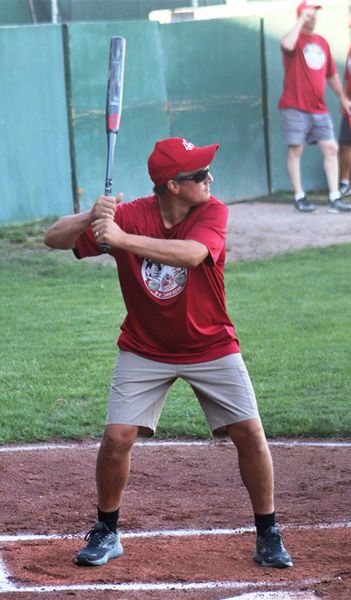 Tim at bat. Photo by LibbyMT.com.