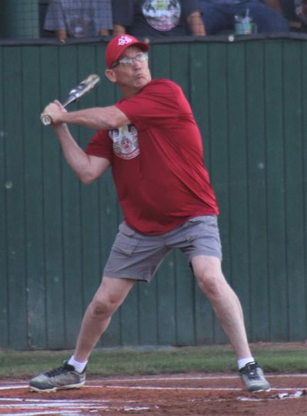 Steve at bat. Photo by LibbyMT.com.