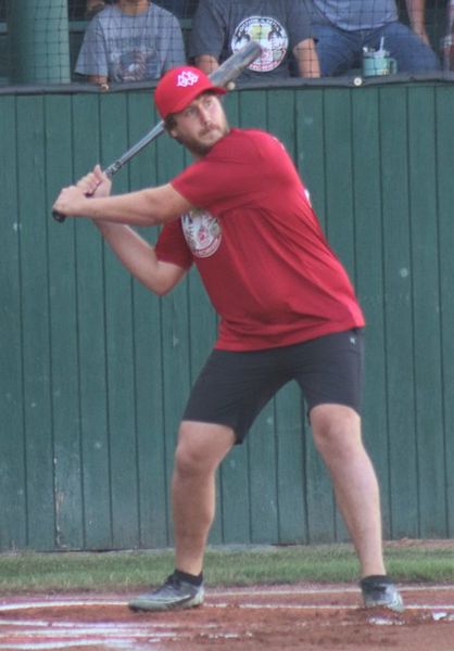 Jon at bat. Photo by LibbyMT.com.