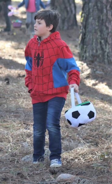 Soccer bucket for Easter eggs. Photo by LibbyMT.com.