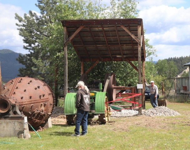 Looking over the Hardinge ball mill. Photo by LibbyMT.com.