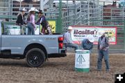 Setting up for barrel racing. Photo by LibbyMT.com.