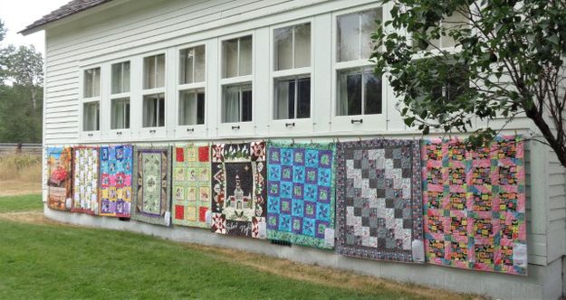 Schoolhouse wall, window side. Photo by LibbyMT.com.