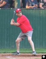 Steve at bat. Photo by LibbyMT.com.