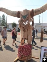 Marina Cole Longhorn Skull. Photo by LibbyMT.com.