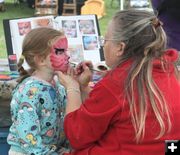 Face painting. Photo by LibbyMT.com.