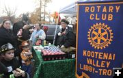 Rotary Club's hot dog table. Photo by LibbyMT.com.