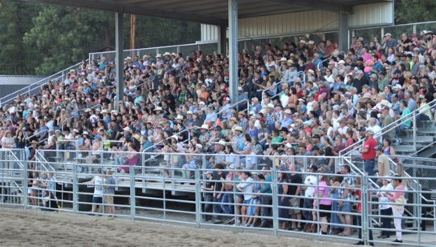 The crowd watches. Photo by LibbyMT.com.