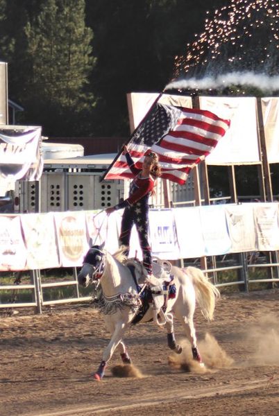 All American salute. Photo by LibbyMT.com.
