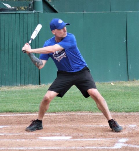 Bo Pitman at bat. Photo by LibbyMT.com.