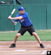 Bo Pitman at bat. Photo by LibbyMT.com.
