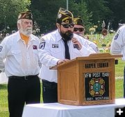 <center>Post Commander</center> <center>Brian Sharp</center>. Photo by LibbyMT.com.