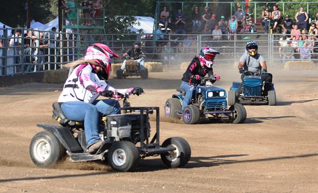 Lawnmower races. Photo by LibbyMT.com.