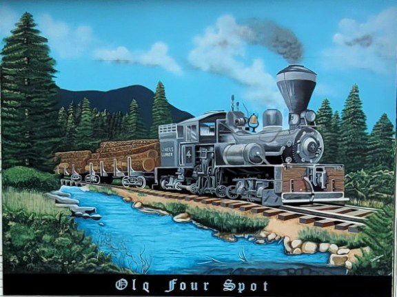 Shay Locomotive mural. Photo by LibbyMT.com.