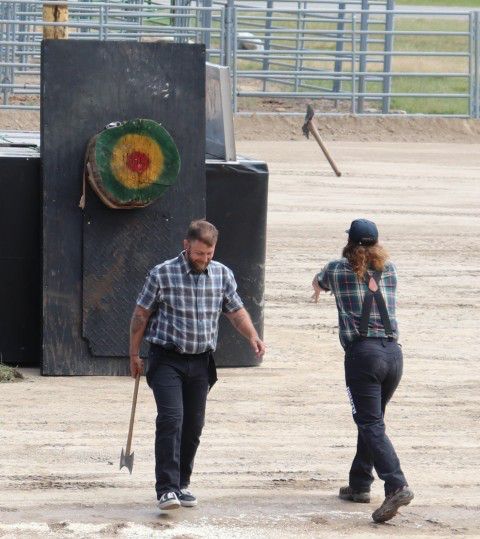 Axe throw. Photo by LibbyMT.com.