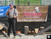 DLW Timberworks Lumberjack Show. Photo by LibbyMT.com.