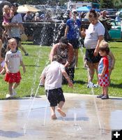 Splash pad fun. Photo by LibbyMT.com.