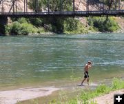 Cooling off in the Kootenai. Photo by LibbyMT.com.