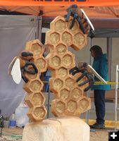 <center>Bridgette Lochhead</center> <center>Honeybees</center>. Photo by LibbyMT.com.
