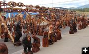 <center>Alex Pricob's carvings</center> <center>for sale</center>. Photo by LibbyMT.com.