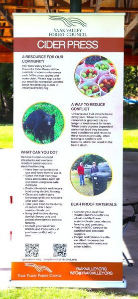 Cider Press info. Photo by LibbyMT.com.