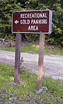 Libby Recreational Gold Panning Area