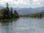 Kootenai River with view of the Cabinet Mountains