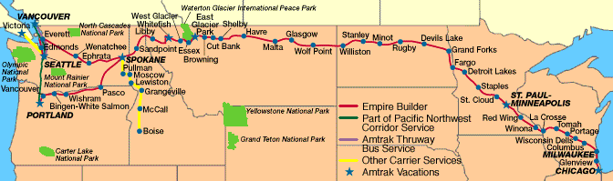 Amtrak Stations In Montana Map - High Castle Map