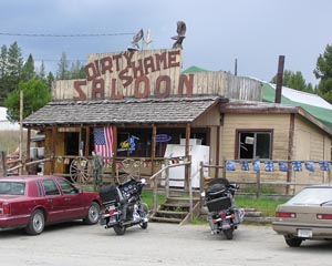 The Dirty Shame Saloon in the Yaak